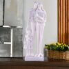 MOTHER and Father with Child girl faimily Love golden white Statue showpiece for Home Decor and Gifting