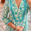 Floral Essence ? Women's Embroidered Cotton Dress with Printed Detailing (L) - Image 5