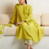 Women?s Traditional Cotton Kurta Palazzo Suit with Dupatta(XL) - Image 2