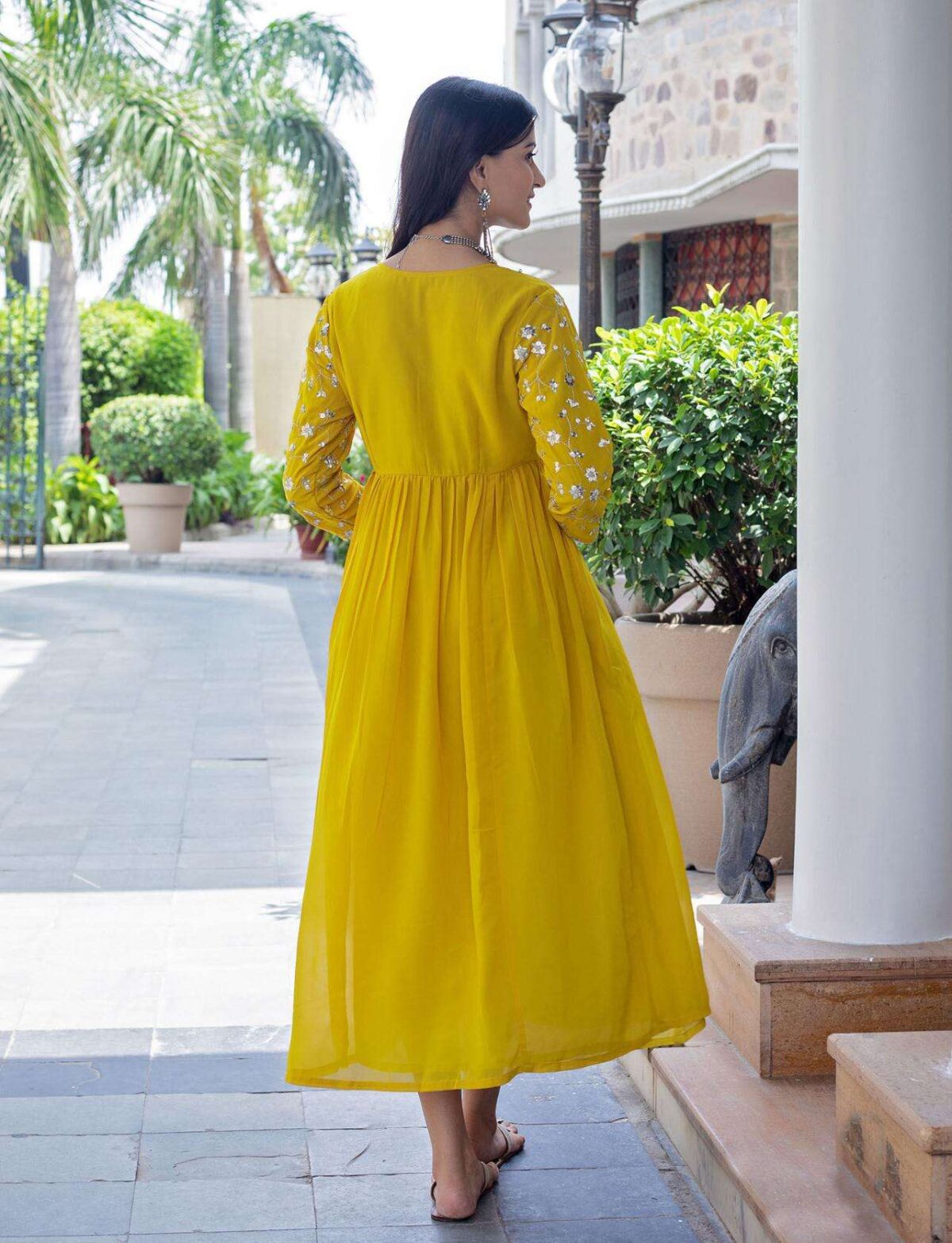 3-Piece Cotton Kurta Set for Women ? Kurta, Palazzo & Dupatta(M) - Image 7